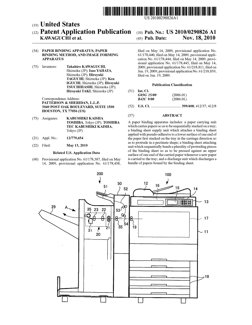 PAPER BINDING APPARATUS, PAPER BINDING METHOD, AND IMAGE FORMING APPARATUS - diagram, schematic, and image 01