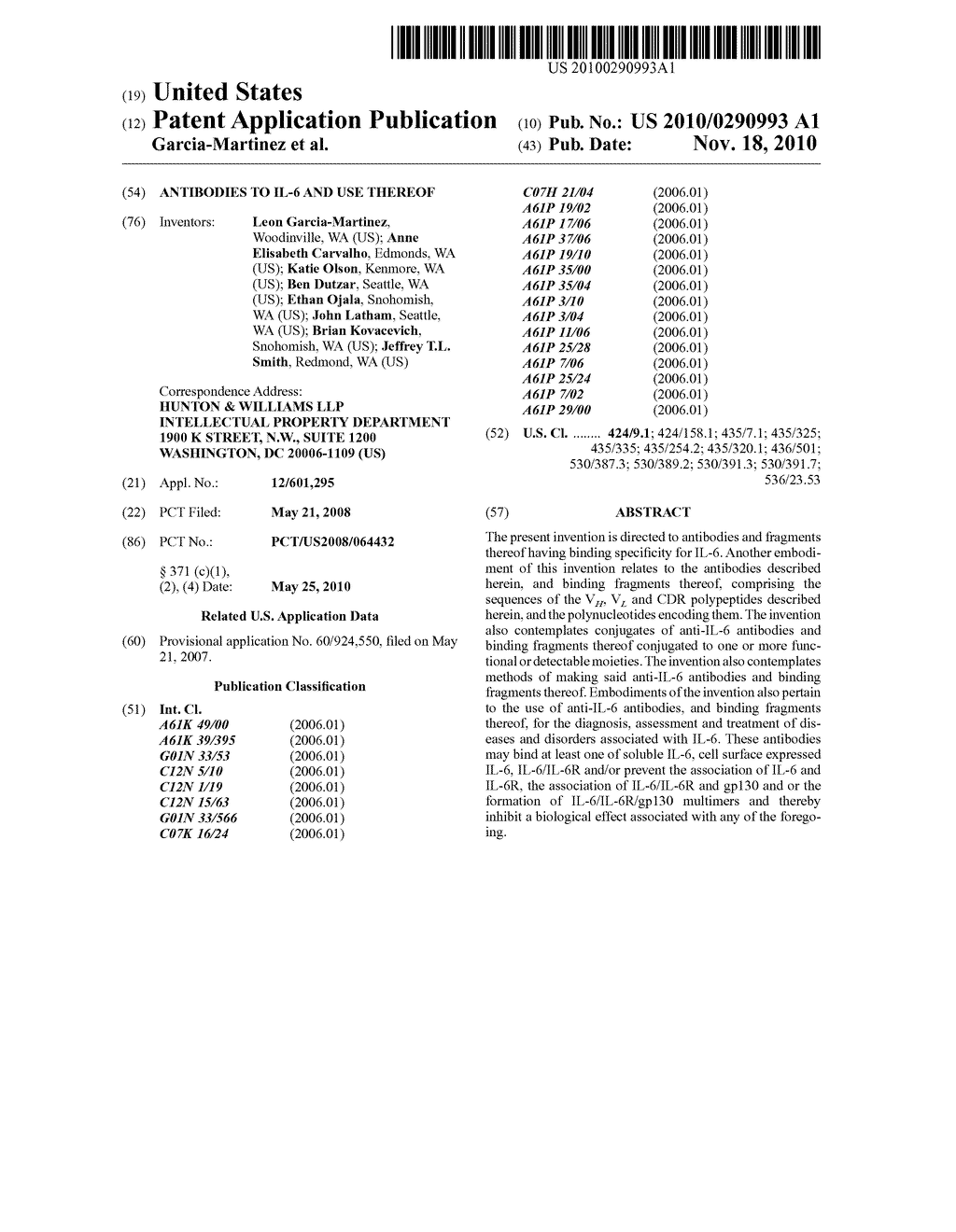 Antibodies to IL-6 and use thereof - diagram, schematic, and image 01