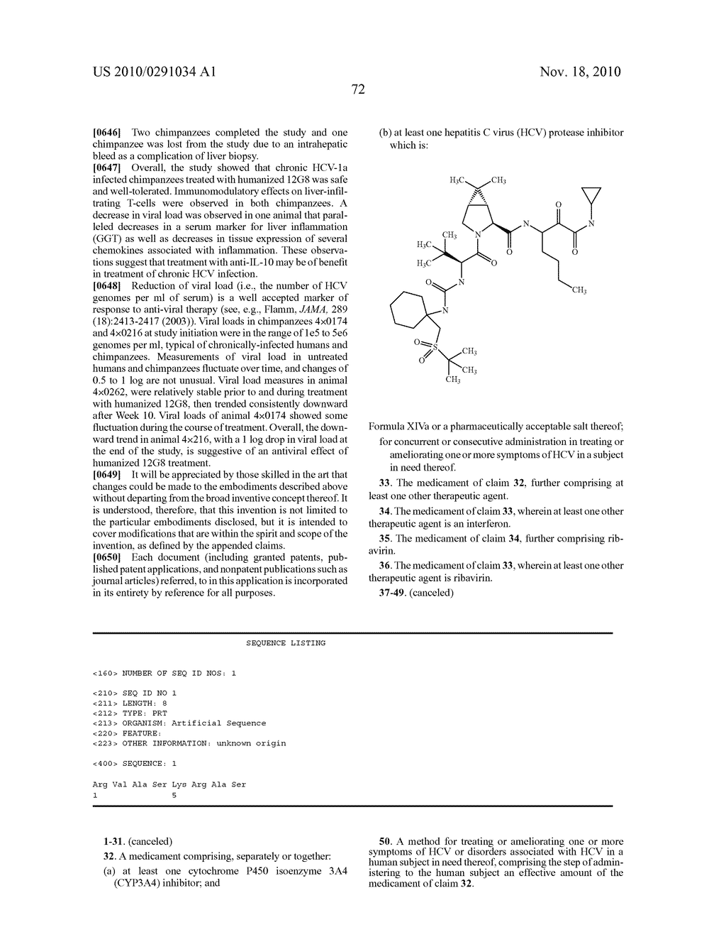 COMBINATIONS OF HCV PROTEASE INHIBITOR(S) AND CYP3A4 INHIBITOR(S), AND METHODS OF TREATMENT RELATED THERETO - diagram, schematic, and image 85