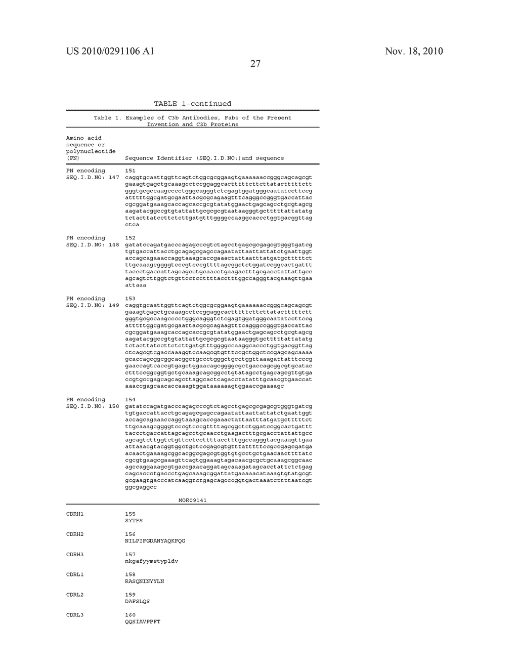 COMPOSITIONS AND METHODS FOR ANTIBODIES TARGETING COMPLEMENT PROTEIN C3B - diagram, schematic, and image 41