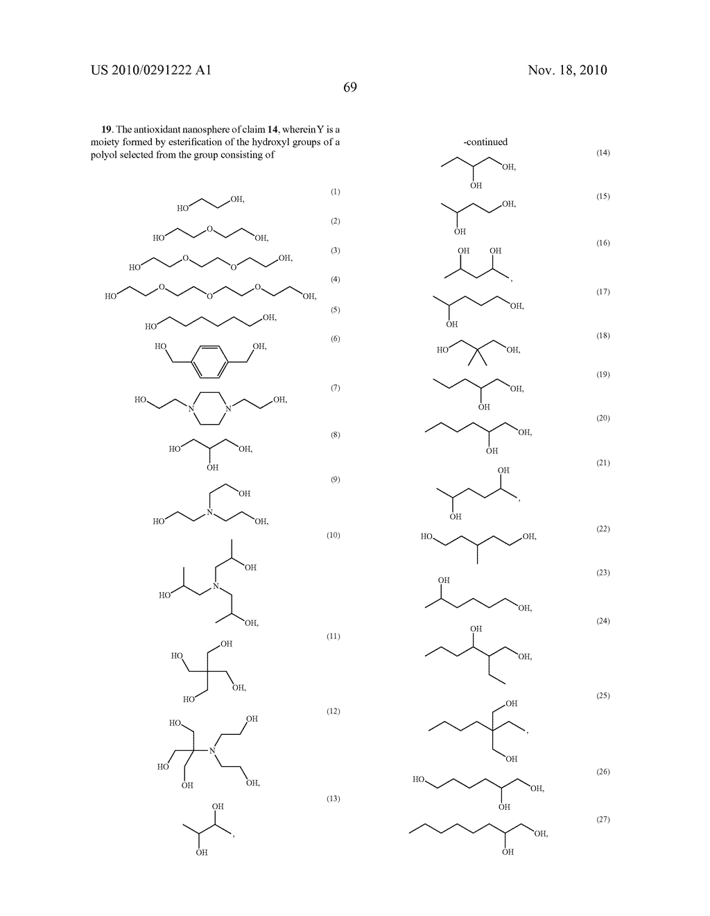 ANTIOXIDANT NANOSPHERE COMPRISING [1,2]-DITHIOLANE MOIETIES - diagram, schematic, and image 103