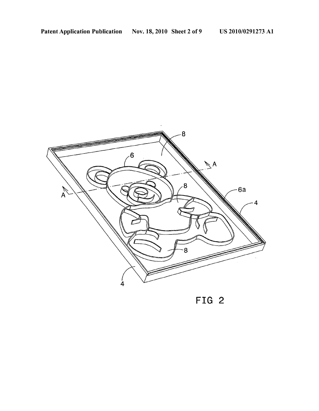 MOULD AND METHOD FOR PREPARING A DECORATIVE CAKE COATING - diagram, schematic, and image 03