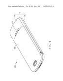 BATTERY COVER STRUCTURE FOR PORTABLE ELECTRONIC DEVICE diagram and image