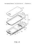 BATTERY COVER STRUCTURE FOR PORTABLE ELECTRONIC DEVICE diagram and image