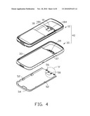 BATTERY COVER STRUCTURE FOR PORTABLE ELECTRONIC DEVICE diagram and image