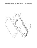 BATTERY COVER STRUCTURE FOR PORTABLE ELECTRONIC DEVICE diagram and image