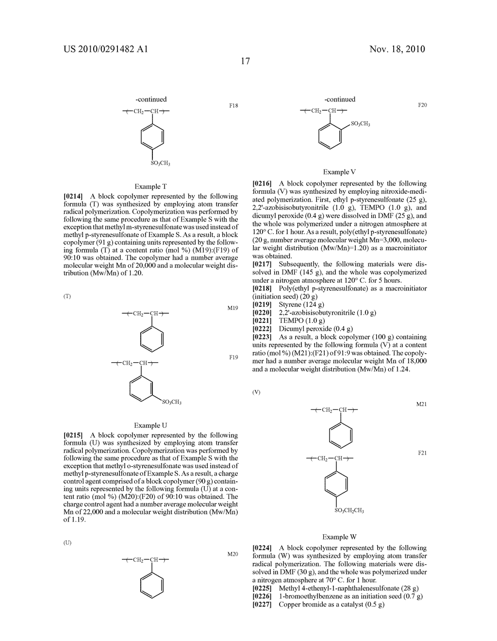 NOVEL POLYMER, CHARGE CONTROL AGENT, AND TONER FOR DEVELOPING ELECTROSTATIC LATENT IMAGES - diagram, schematic, and image 19
