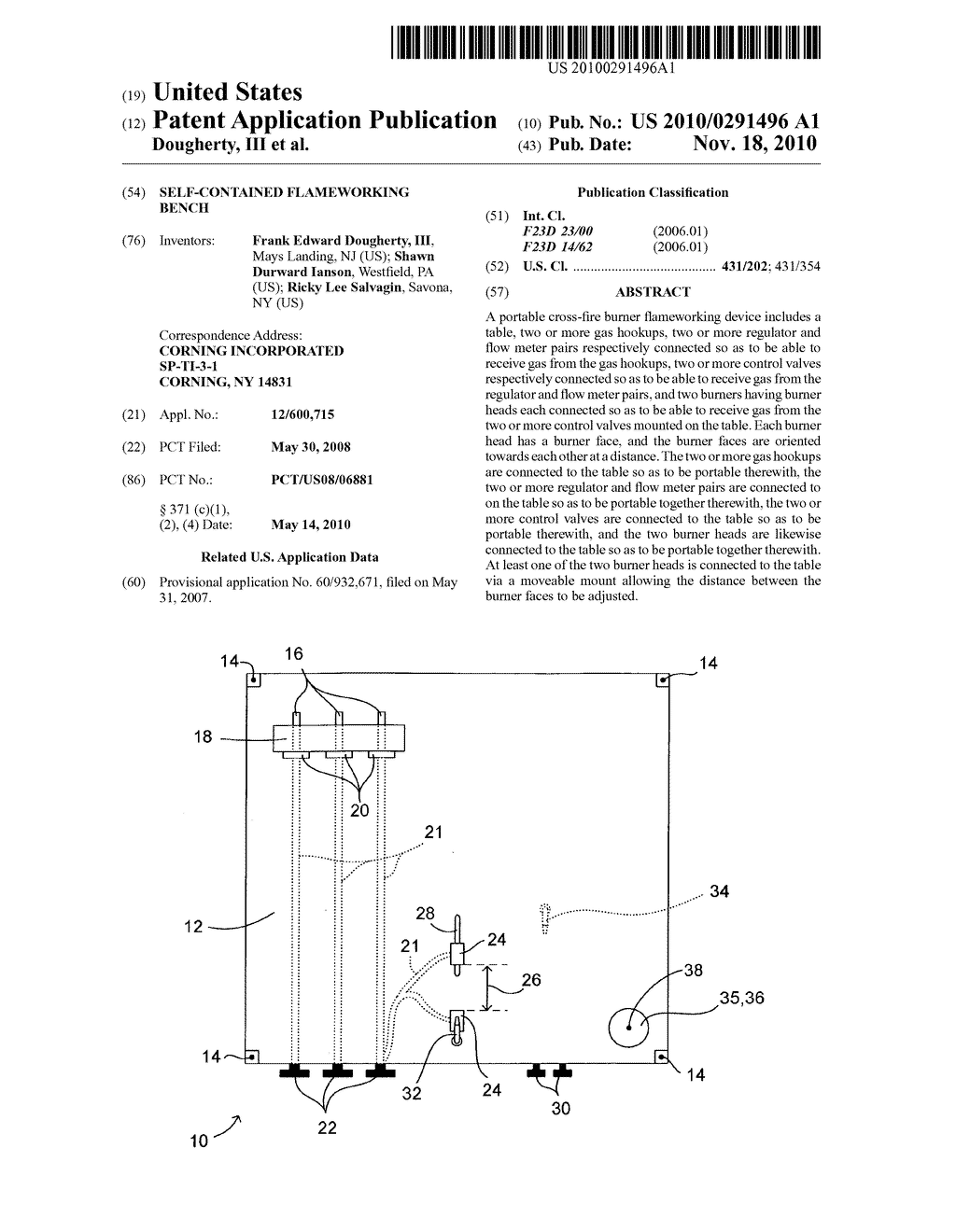 SELF-CONTAINED FLAMEWORKING BENCH - diagram, schematic, and image 01