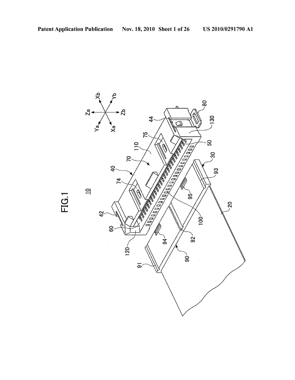 FLEXIBLE CABLE CONNECTING STRUCTURE AND FLEXIBLE CABLE CONNECTOR - diagram, schematic, and image 02