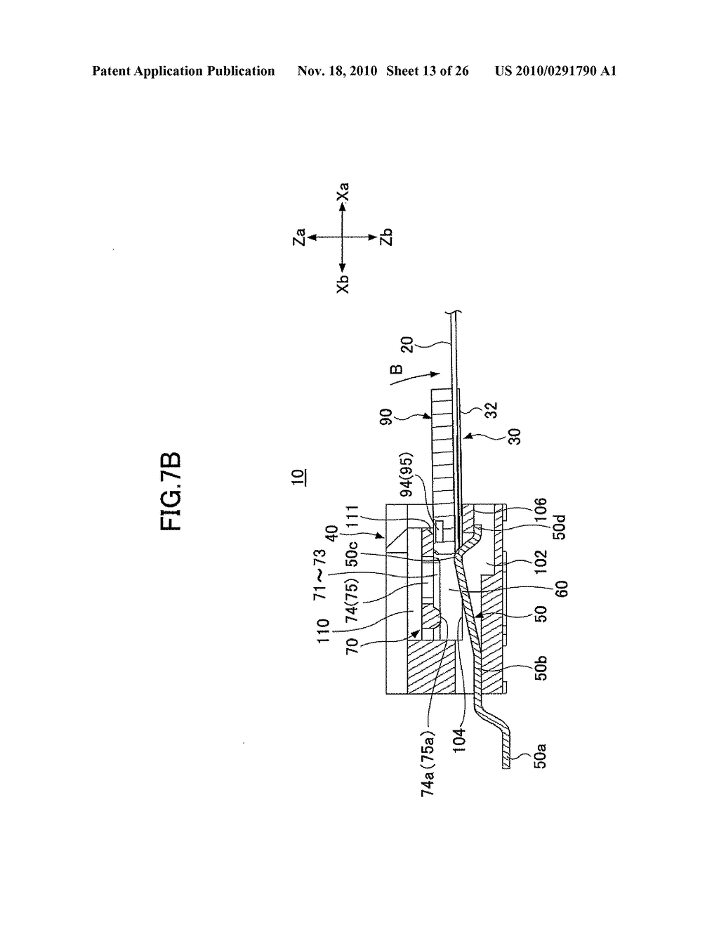 FLEXIBLE CABLE CONNECTING STRUCTURE AND FLEXIBLE CABLE CONNECTOR - diagram, schematic, and image 14