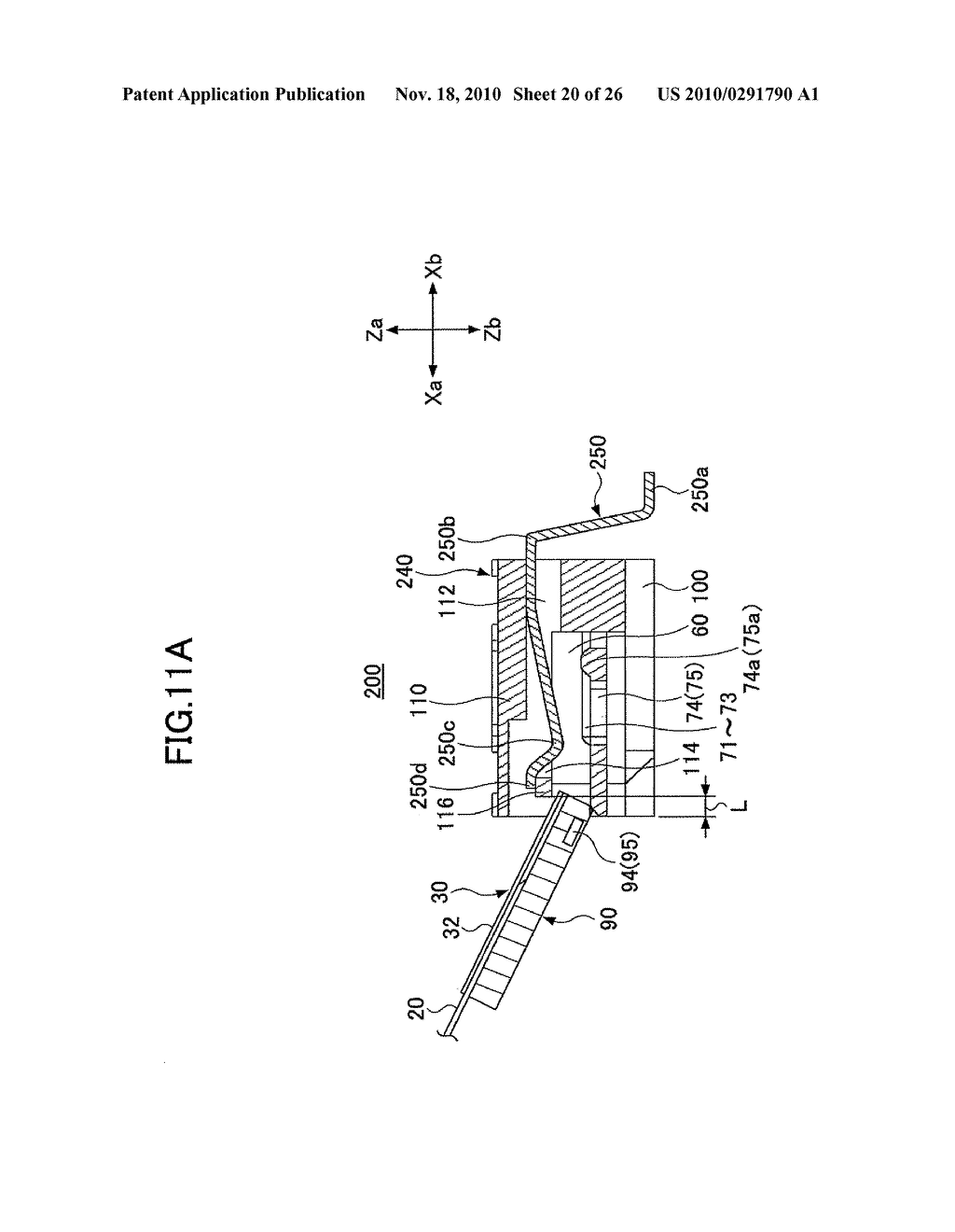 FLEXIBLE CABLE CONNECTING STRUCTURE AND FLEXIBLE CABLE CONNECTOR - diagram, schematic, and image 21