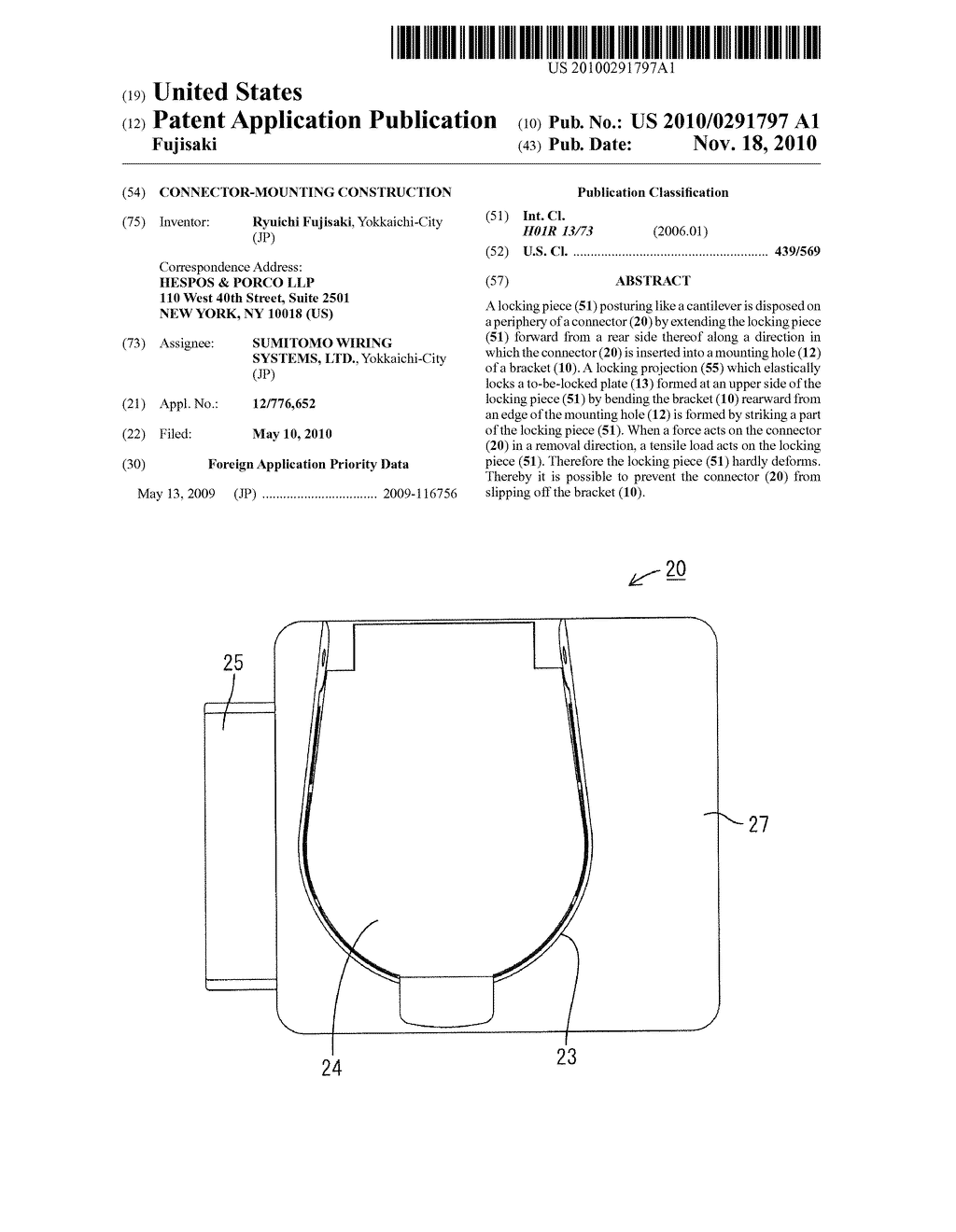 CONNECTOR-MOUNTING CONSTRUCTION - diagram, schematic, and image 01