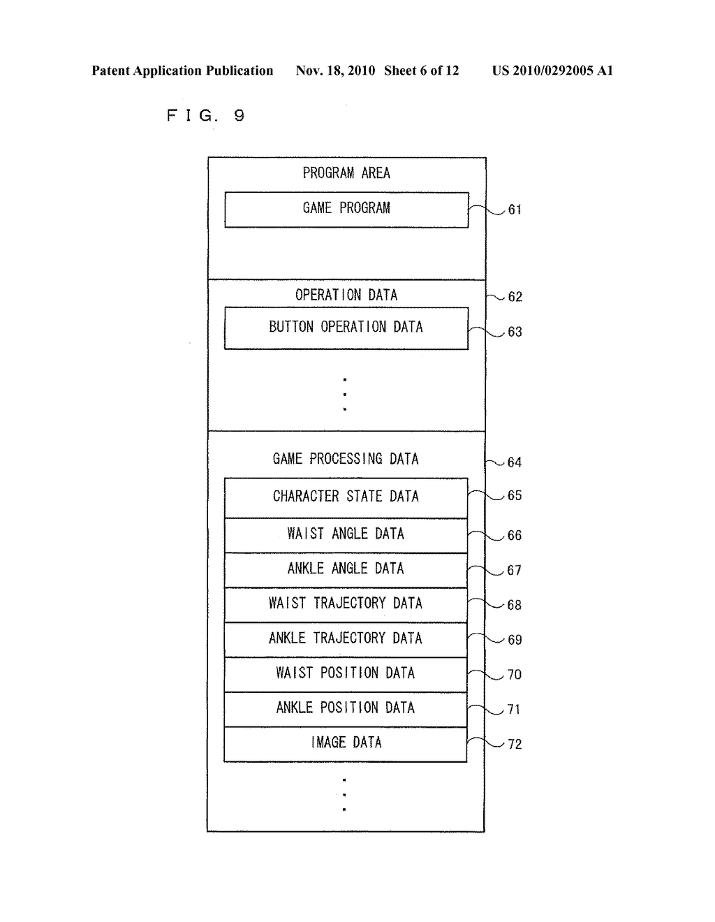GAME APPARATUS AND COMPUTER-READABLE STORAGE MEDIUM HAVING A GAME PROGRAM STORED THEREON - diagram, schematic, and image 07