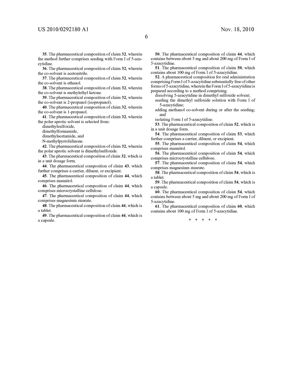 Pharmaceutical Compositions Comprising Crystal Forms of 5-Azacytidine - diagram, schematic, and image 07