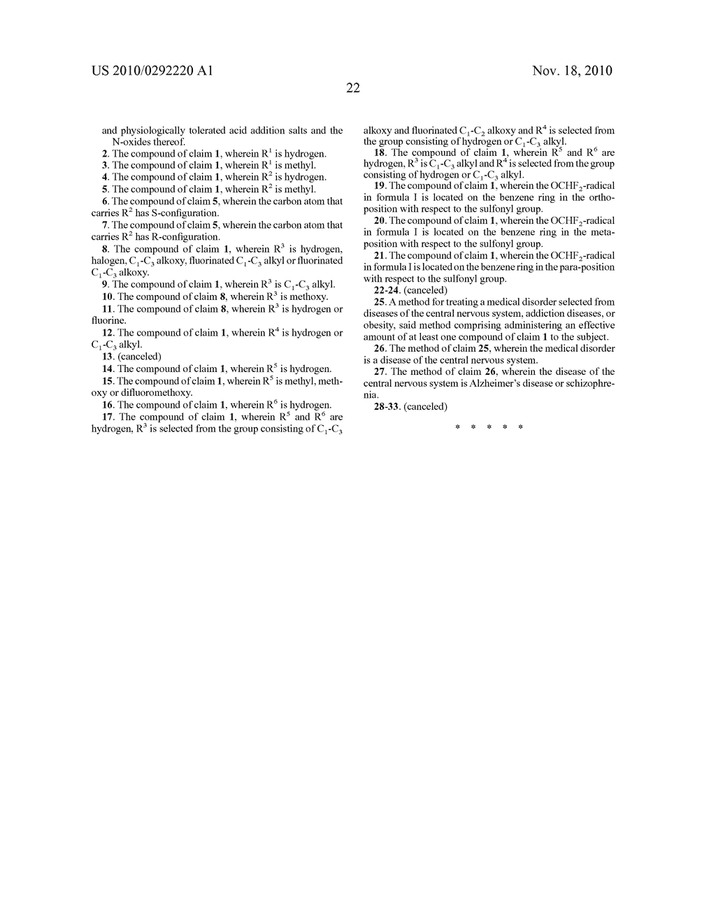 BENZENESULFONANILIDE COMPOUNDS SUITABLE FOR TREATING DISORDERS THAT RESPOND TO MODULATION OF THE SEROTONIN 5-HT6 RECEPTOR - diagram, schematic, and image 23