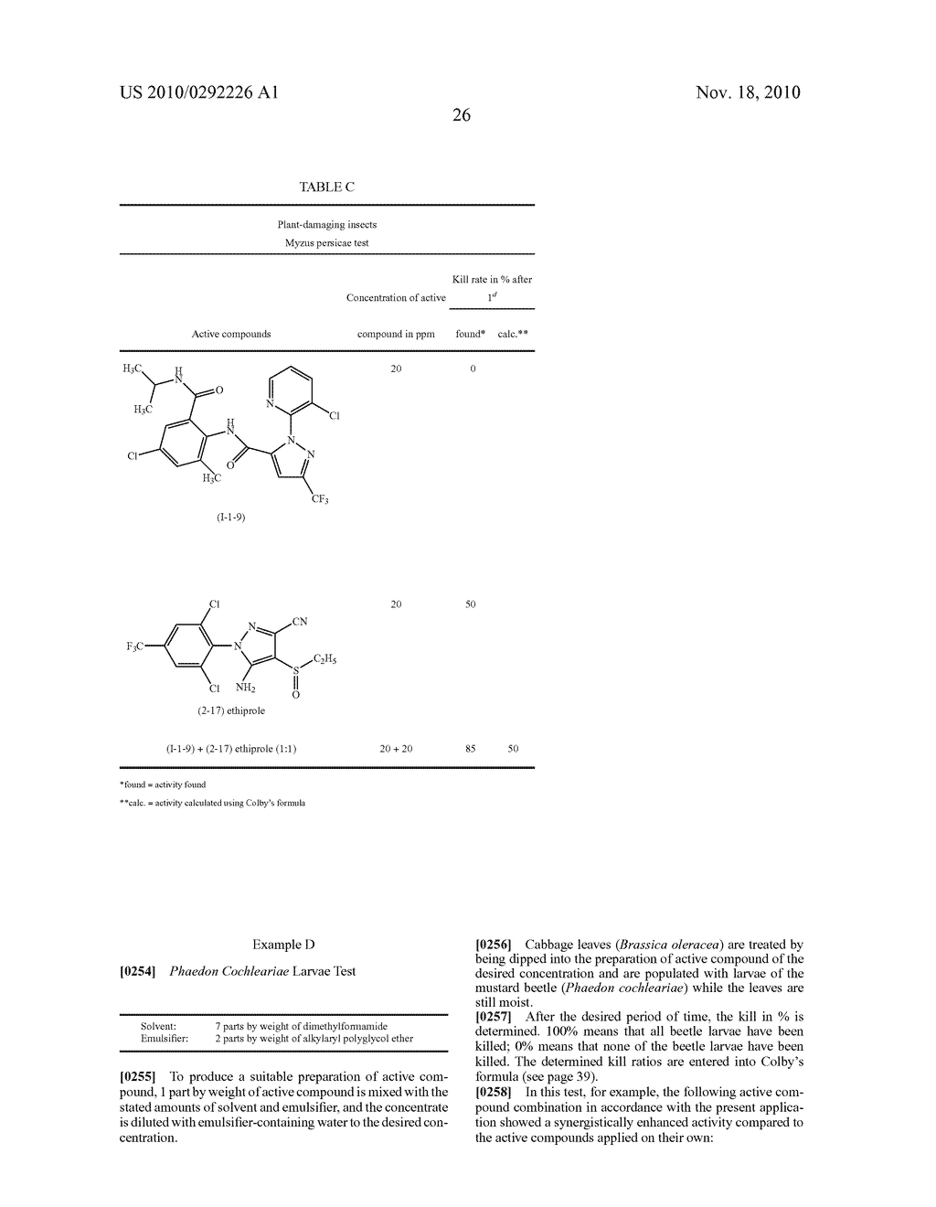 Active Compound Combinations Having Insecticidal Properties - diagram, schematic, and image 27