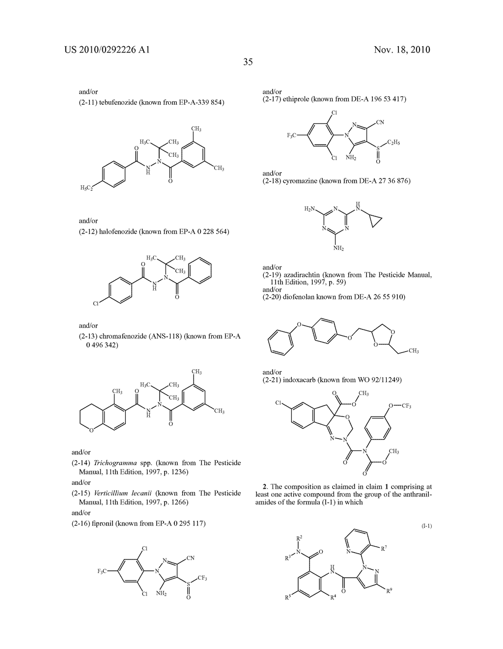 Active Compound Combinations Having Insecticidal Properties - diagram, schematic, and image 36