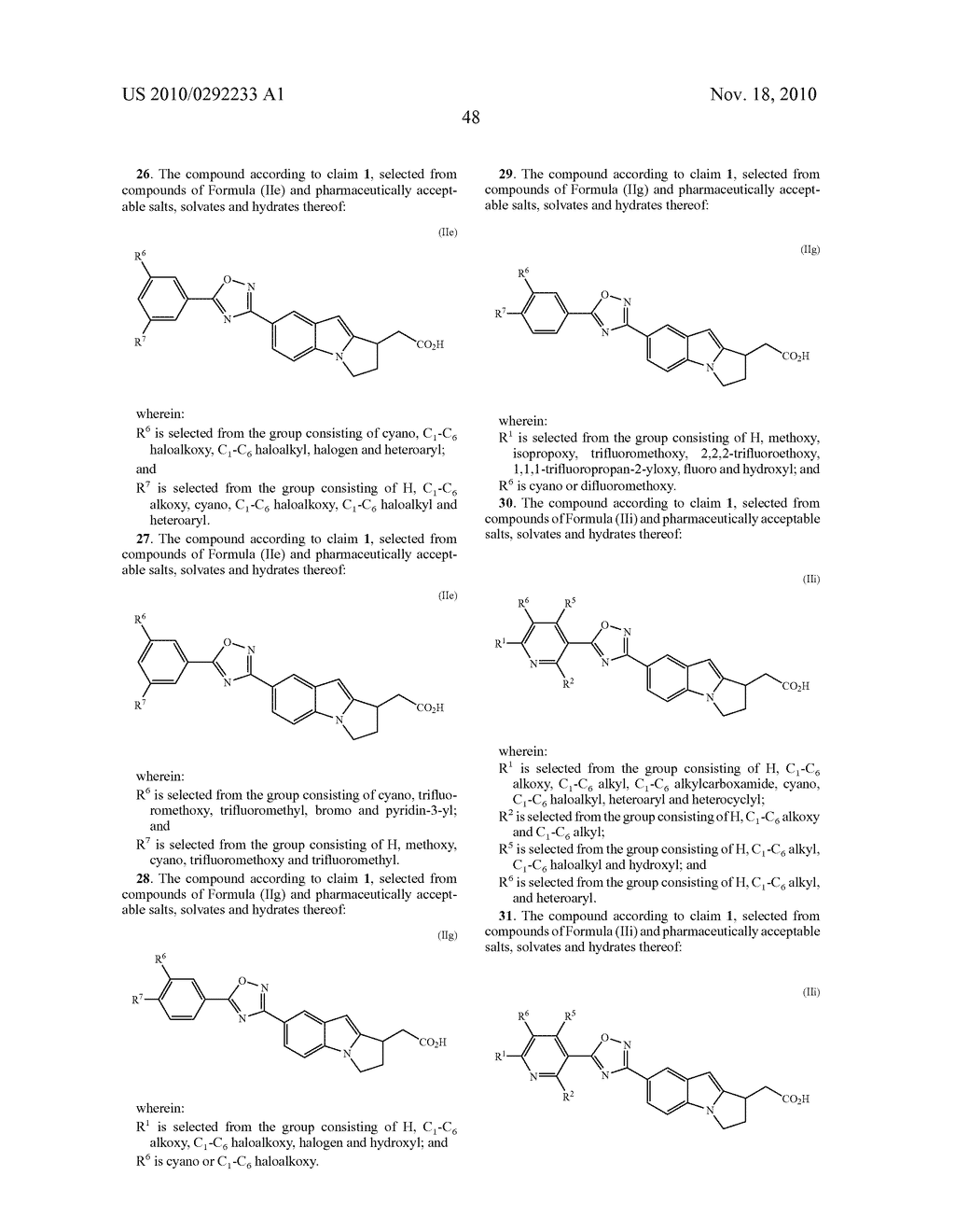 DIHYDRO-1H-PYRROLO[1,2-A]INDOL-1-YL CARBOXYLIC ACID DERIVATIVES WHICH ACT AS S1P1 AGONISTS - diagram, schematic, and image 61
