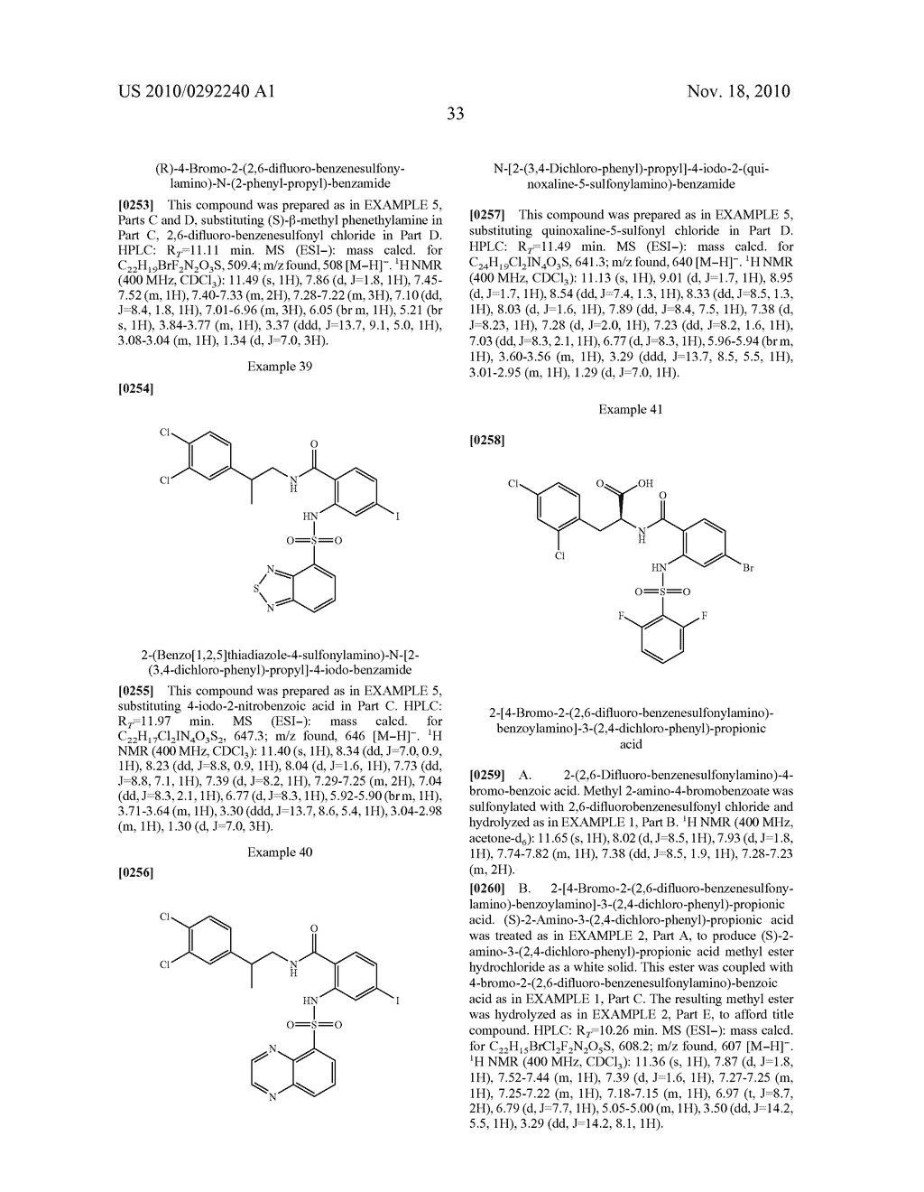 SULFONAMIDE COMPOUNDS - diagram, schematic, and image 34