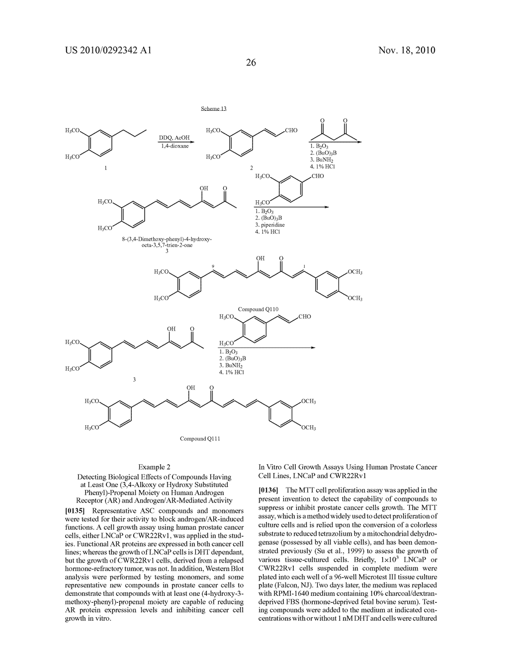 Compounds with (substituted phenyl)-propenal moiety, their derivatives, biological activity, and use thereof - diagram, schematic, and image 40