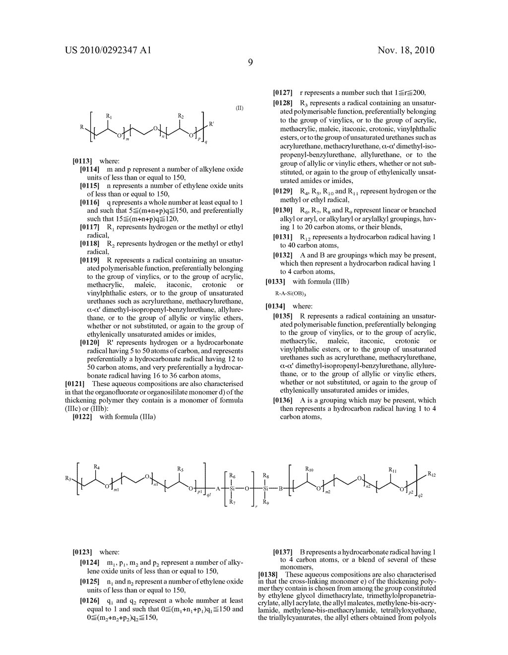 Process to thicken aqueous compositions, notably with an acid ph, by means of organophosphate polymers, and the aqueous compositions obtained - diagram, schematic, and image 13