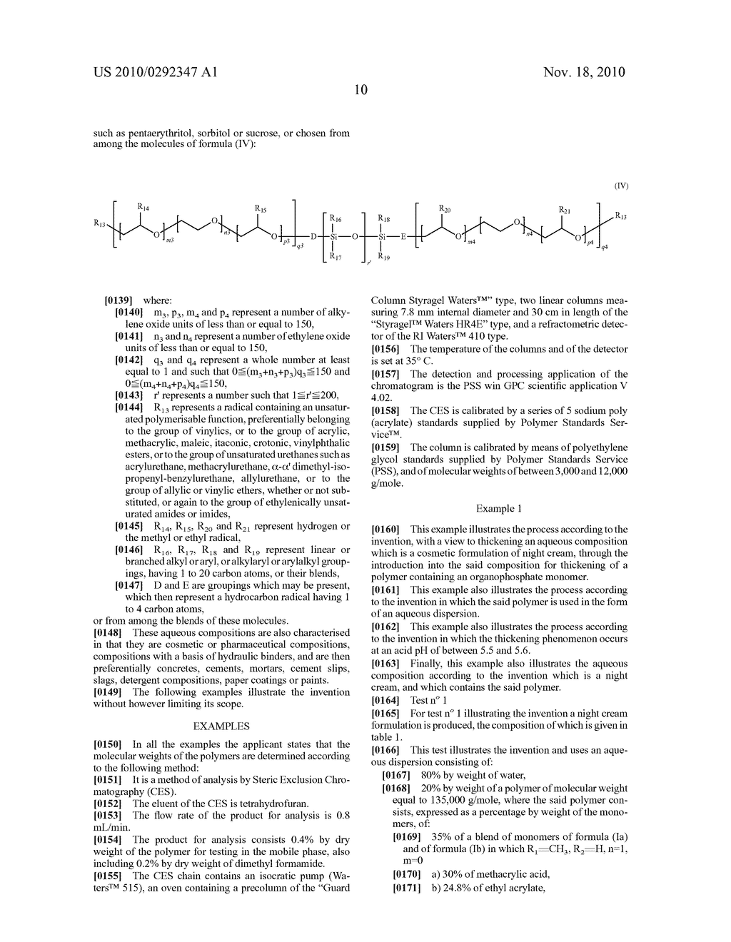 Process to thicken aqueous compositions, notably with an acid ph, by means of organophosphate polymers, and the aqueous compositions obtained - diagram, schematic, and image 14