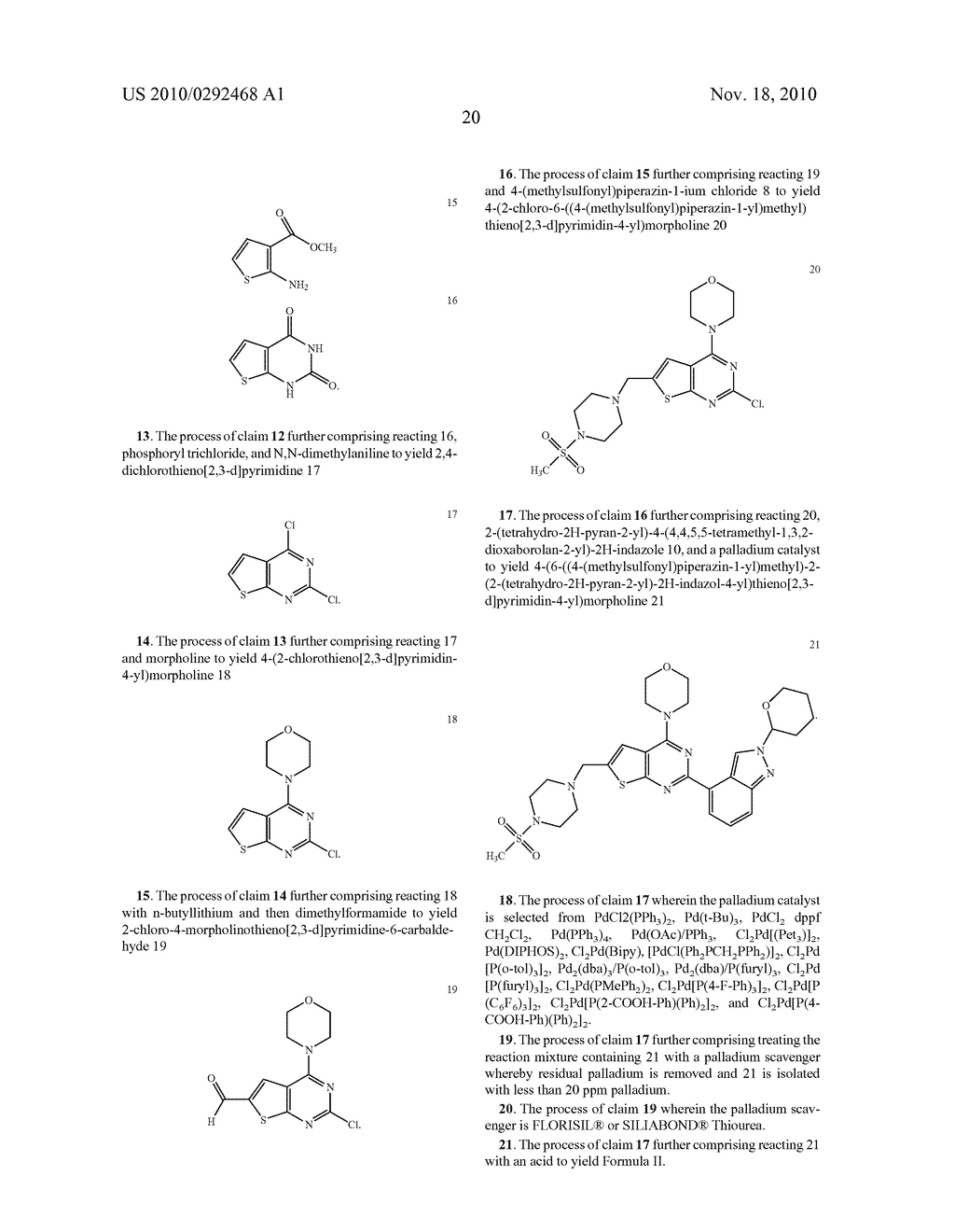 PROCESS FOR MAKING THIENOPYRIMIDINE COMPOUNDS - diagram, schematic, and image 21