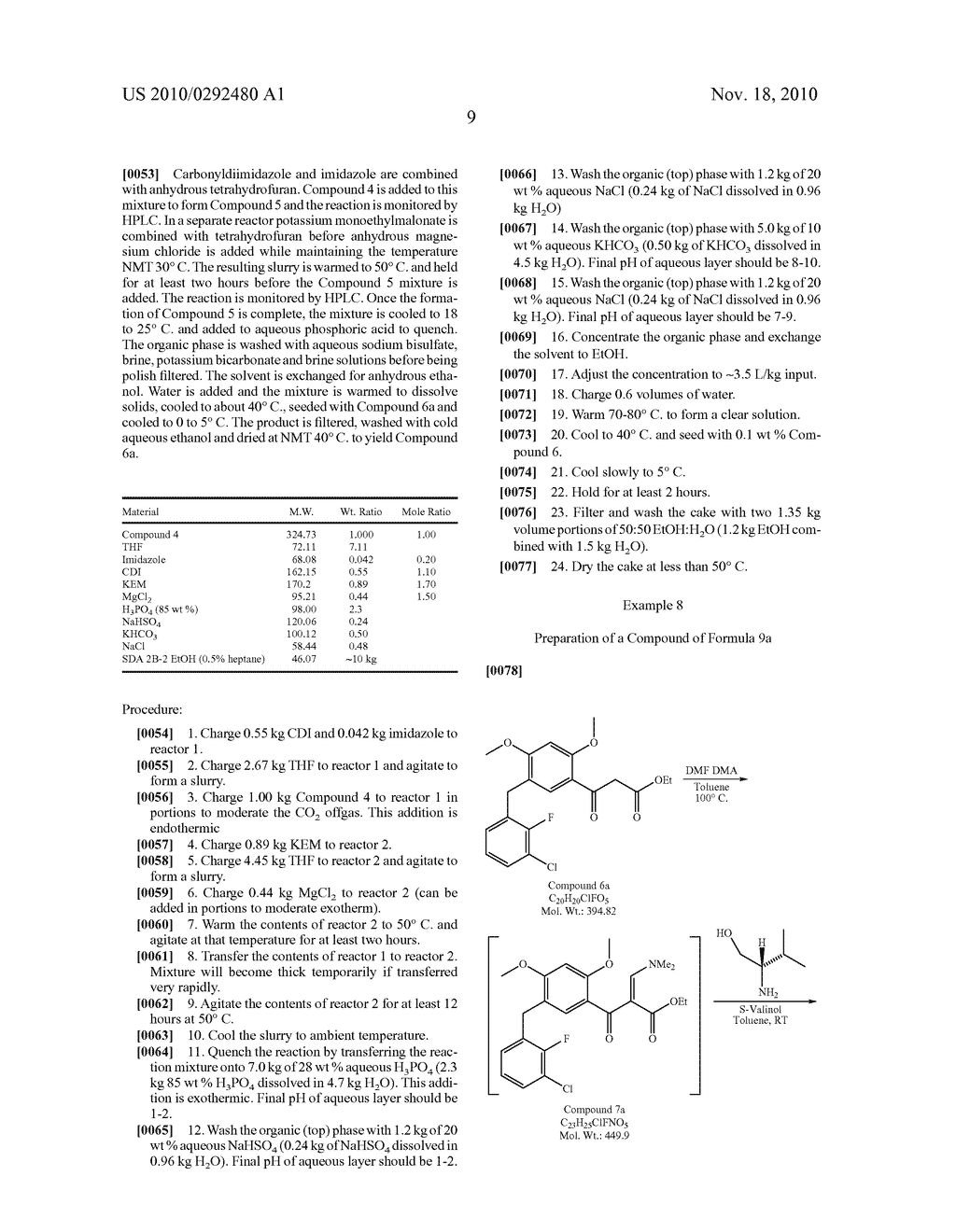 PROCESS AND INTERMEDIATES FOR PREPARING INTEGRASE INHIBITORS - diagram, schematic, and image 10