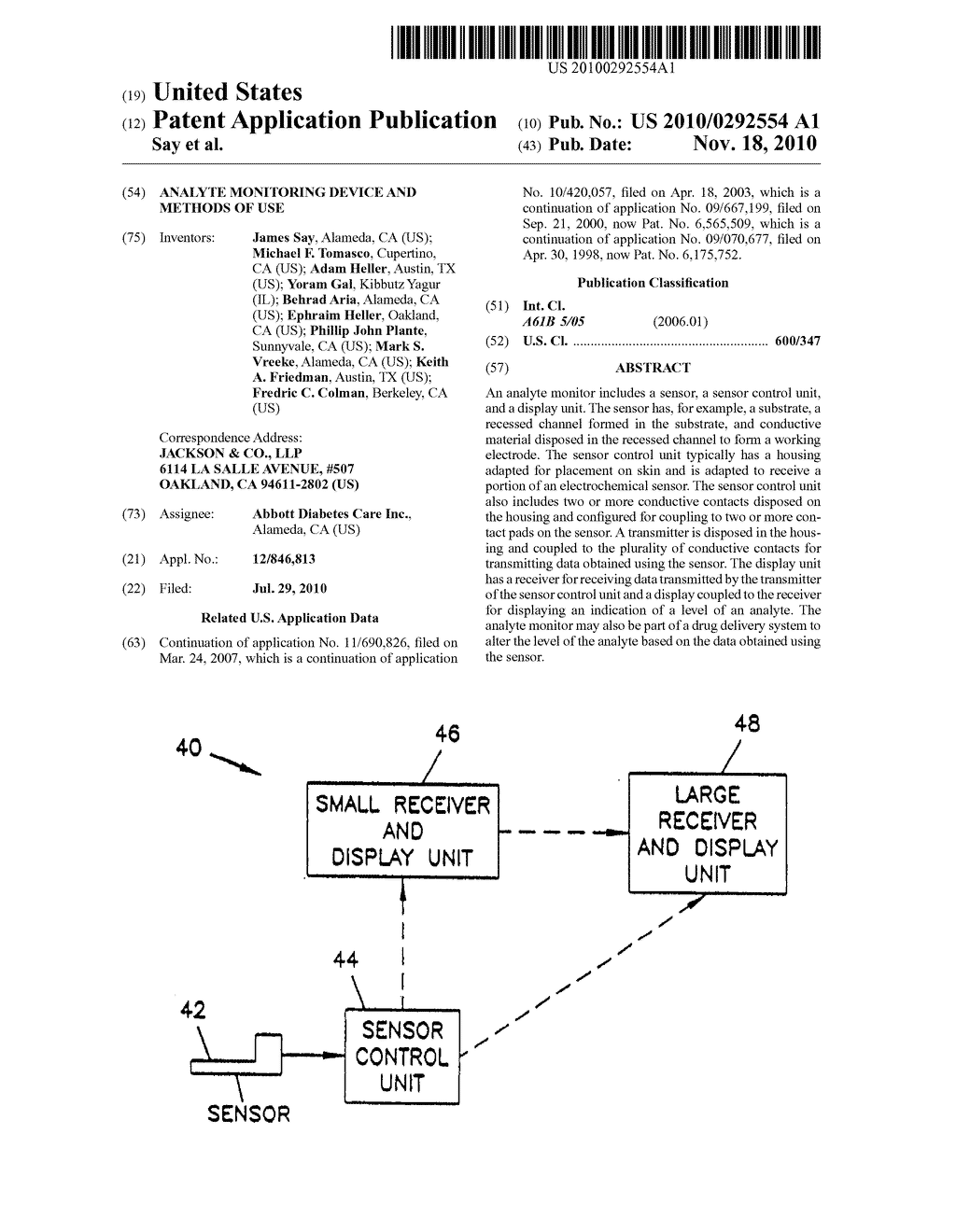 Analyte Monitoring Device and Methods of Use - diagram, schematic, and image 01