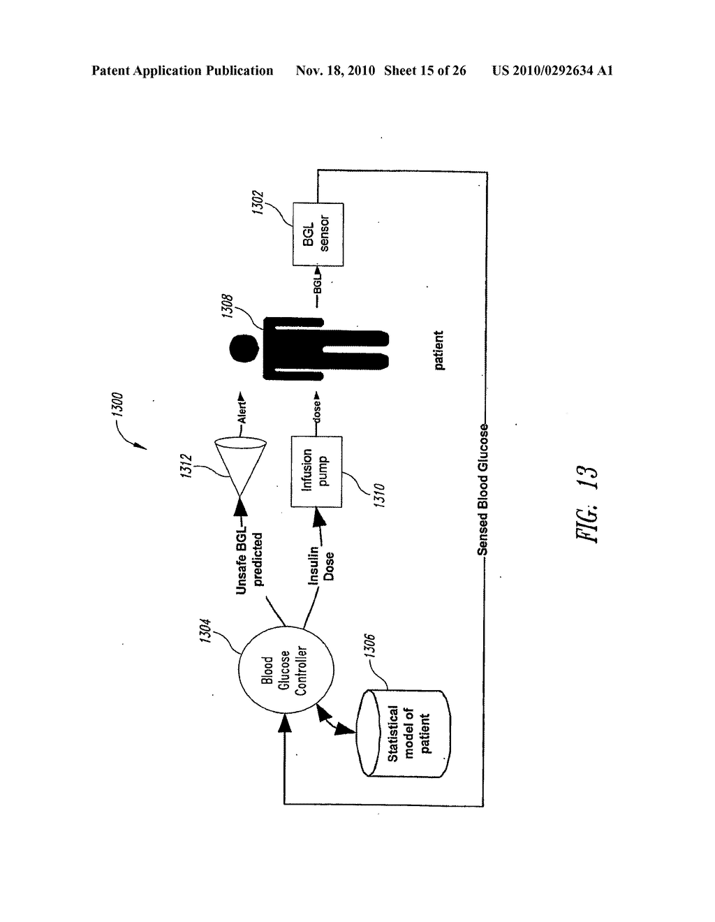 SYSTEM, METHOD AND ARTICLE FOR CONTROLLING THE DISPENSING OF INSULIN - diagram, schematic, and image 16