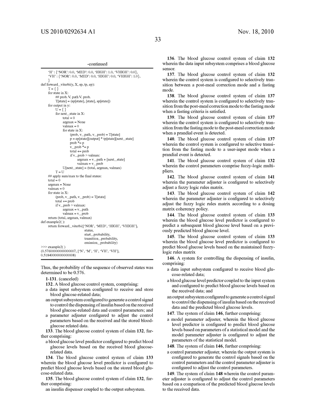 SYSTEM, METHOD AND ARTICLE FOR CONTROLLING THE DISPENSING OF INSULIN - diagram, schematic, and image 60