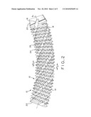 THREADED, FLEXIBLE IMPLANT AND METHOD FOR THREADING A CURVED HOLE diagram and image