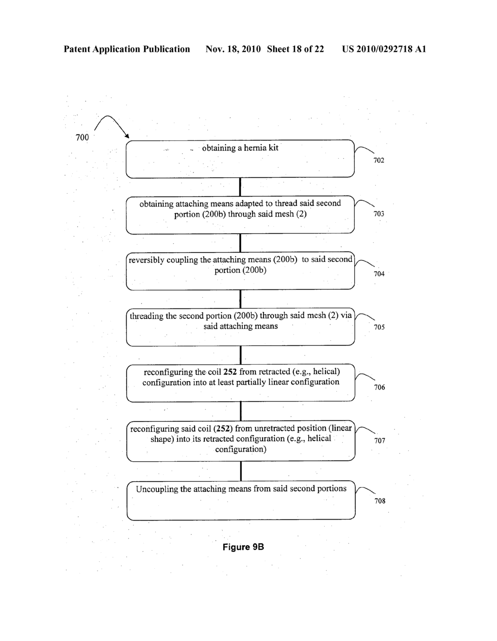 FIXATING MEANS BETWEEN A MESH AND MESH DEPLOYMENT MEANS ESPECIALLY USEFUL FOR HERNIA REPAIR SURGERIES AND METHODS THEREOF - diagram, schematic, and image 19