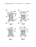 Device for implanting in a human or animal vertebral column diagram and image