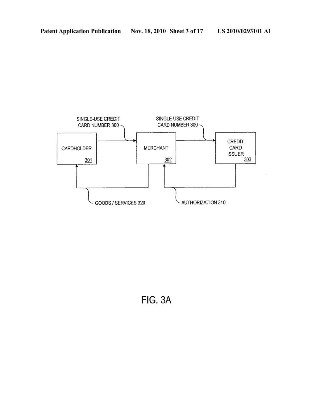 METHOD AND DEVICE FOR GENERATING A SINGLE-USE FINANCIAL ACCOUNT NUMBER - diagram, schematic, and image 04
