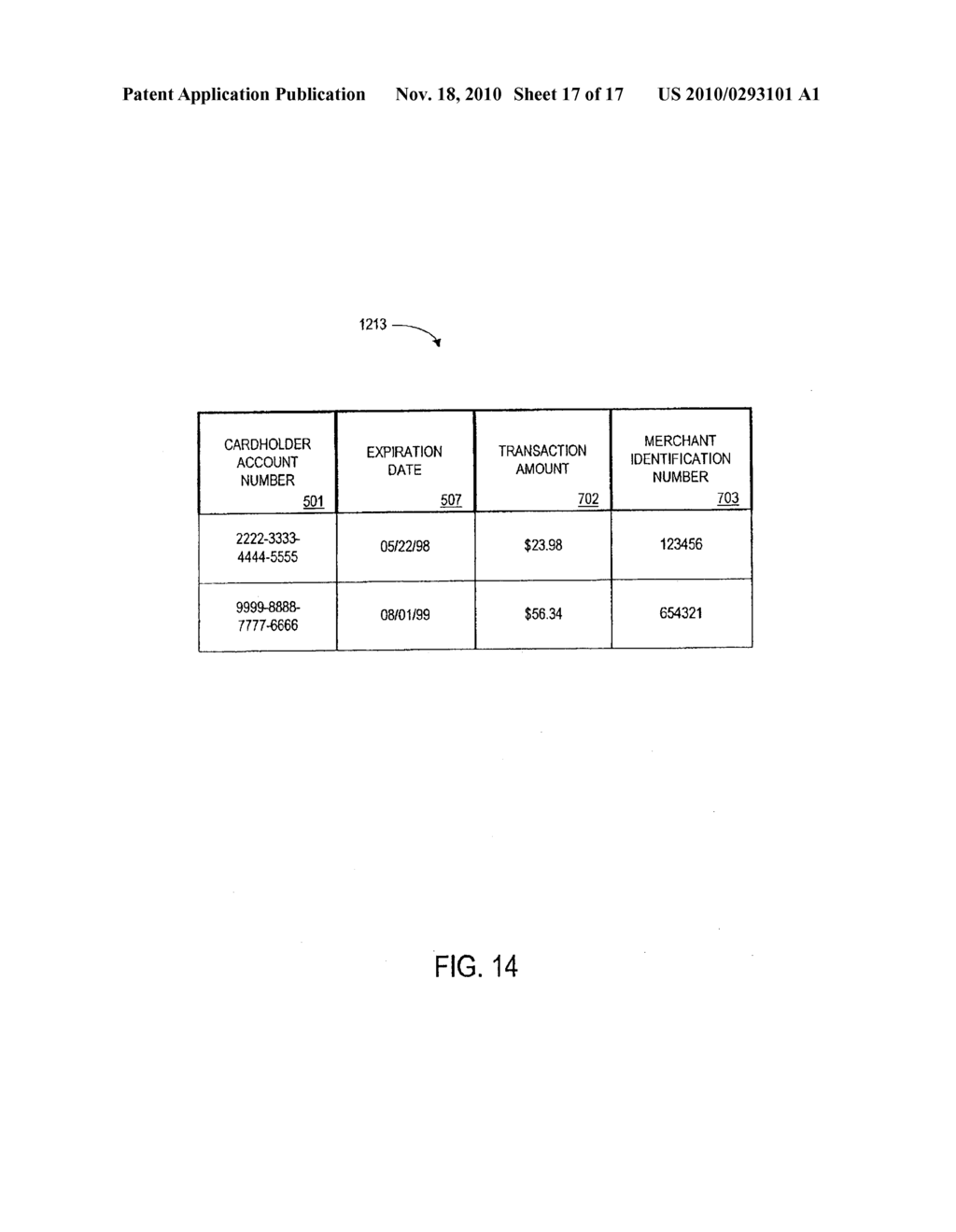 METHOD AND DEVICE FOR GENERATING A SINGLE-USE FINANCIAL ACCOUNT NUMBER - diagram, schematic, and image 18