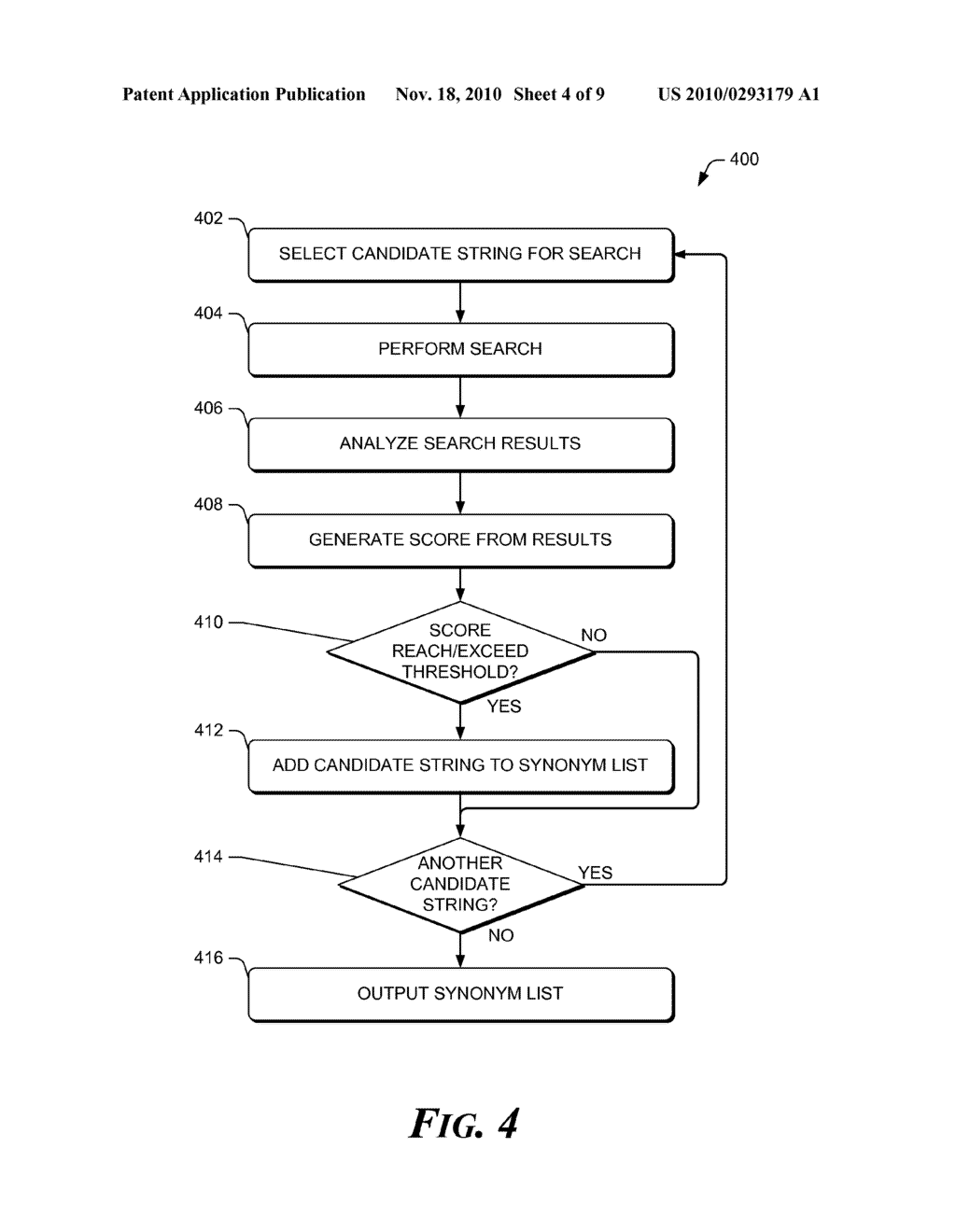 IDENTIFYING SYNONYMS OF ENTITIES USING WEB SEARCH - diagram, schematic, and image 05