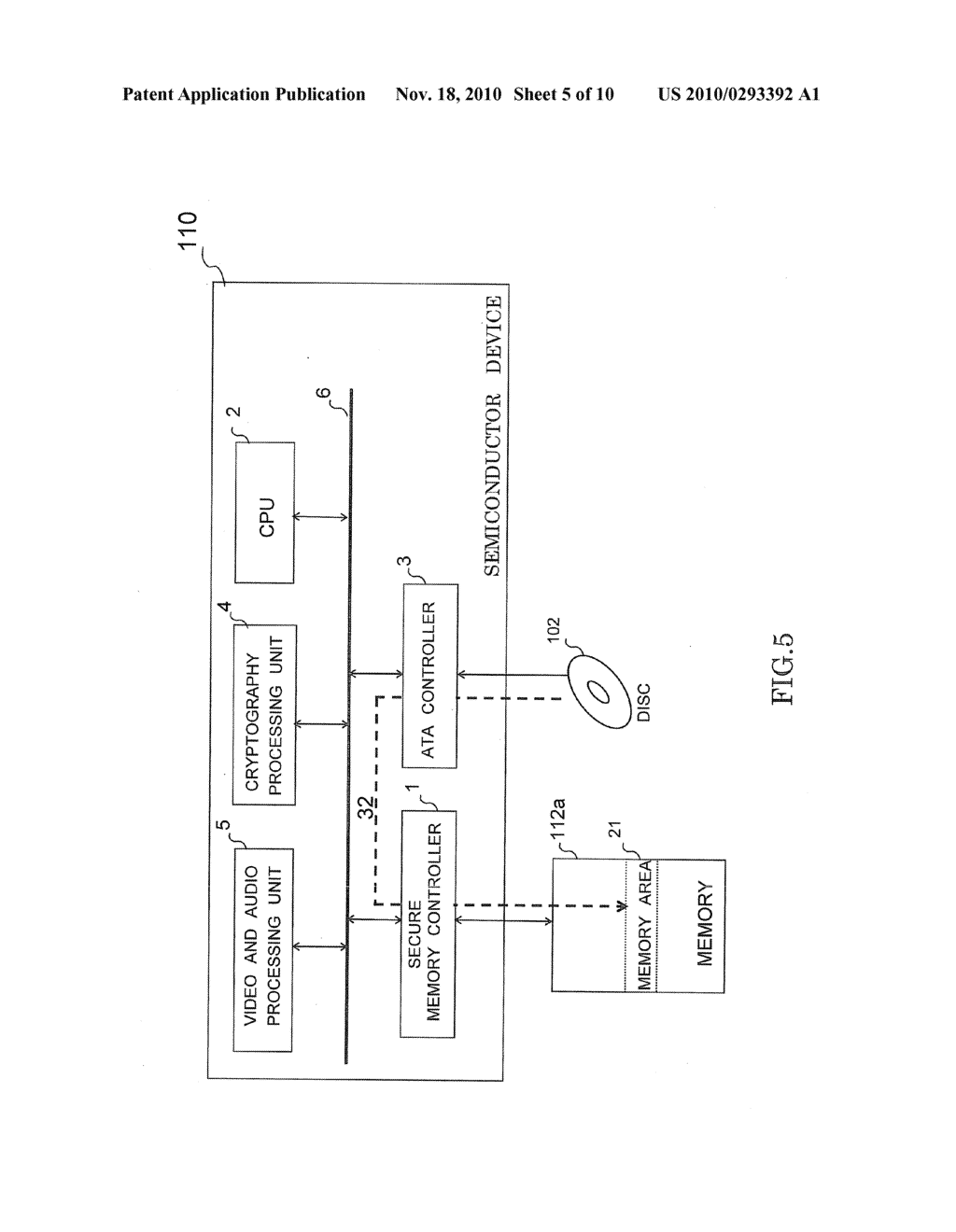 SEMICONDUCTOR DEVICE HAVING SECURE MEMORY CONTROLLER - diagram, schematic, and image 06