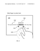 TEXT SELECTION METHOD AND SYSTEM BASED ON GESTURES diagram and image