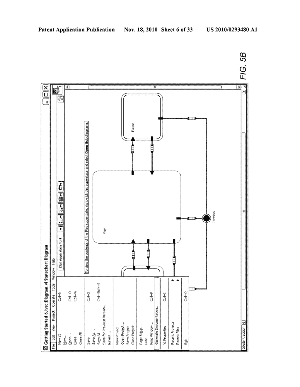 Automatically Generating Documentation for a Diagram Including a Plurality of States and Transitions - diagram, schematic, and image 07