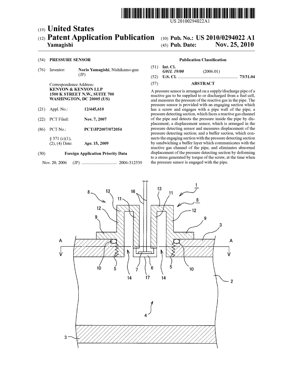 PRESSURE SENSOR - diagram, schematic, and image 01