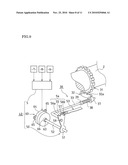 STATE-CHANGING ELEMENT OPERATING DEVICE, RANGE CHANGING DEVICE FOR AUTOMATIC TRANSMISSION, AND PARKING APPARATUS diagram and image