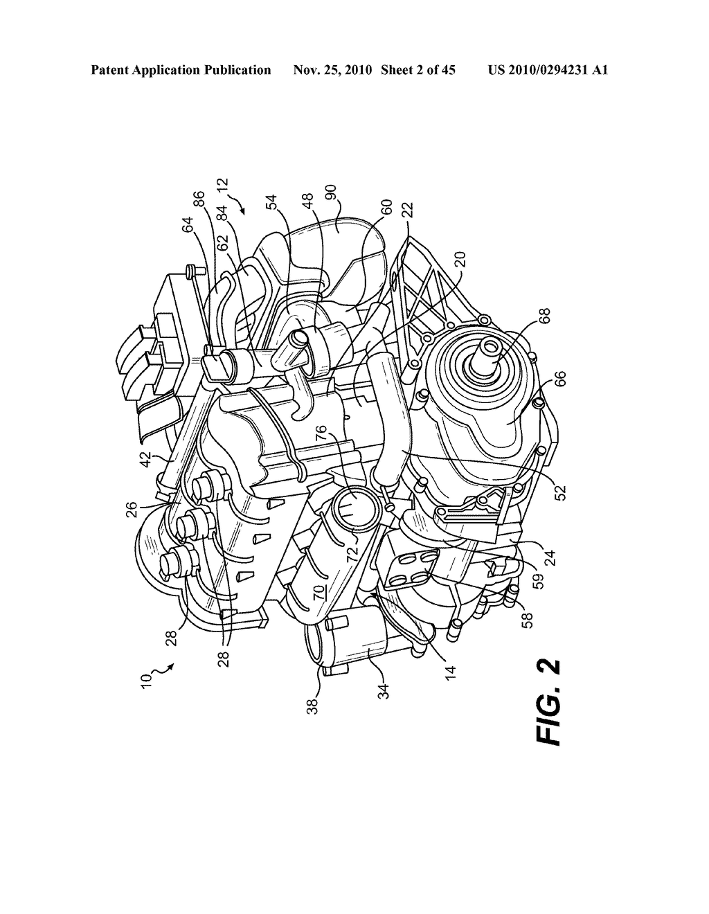 LUBRICATION SYSTEM FOR A DRY SUMP INTERNAL COMBUSTION ENGINE - diagram, schematic, and image 03