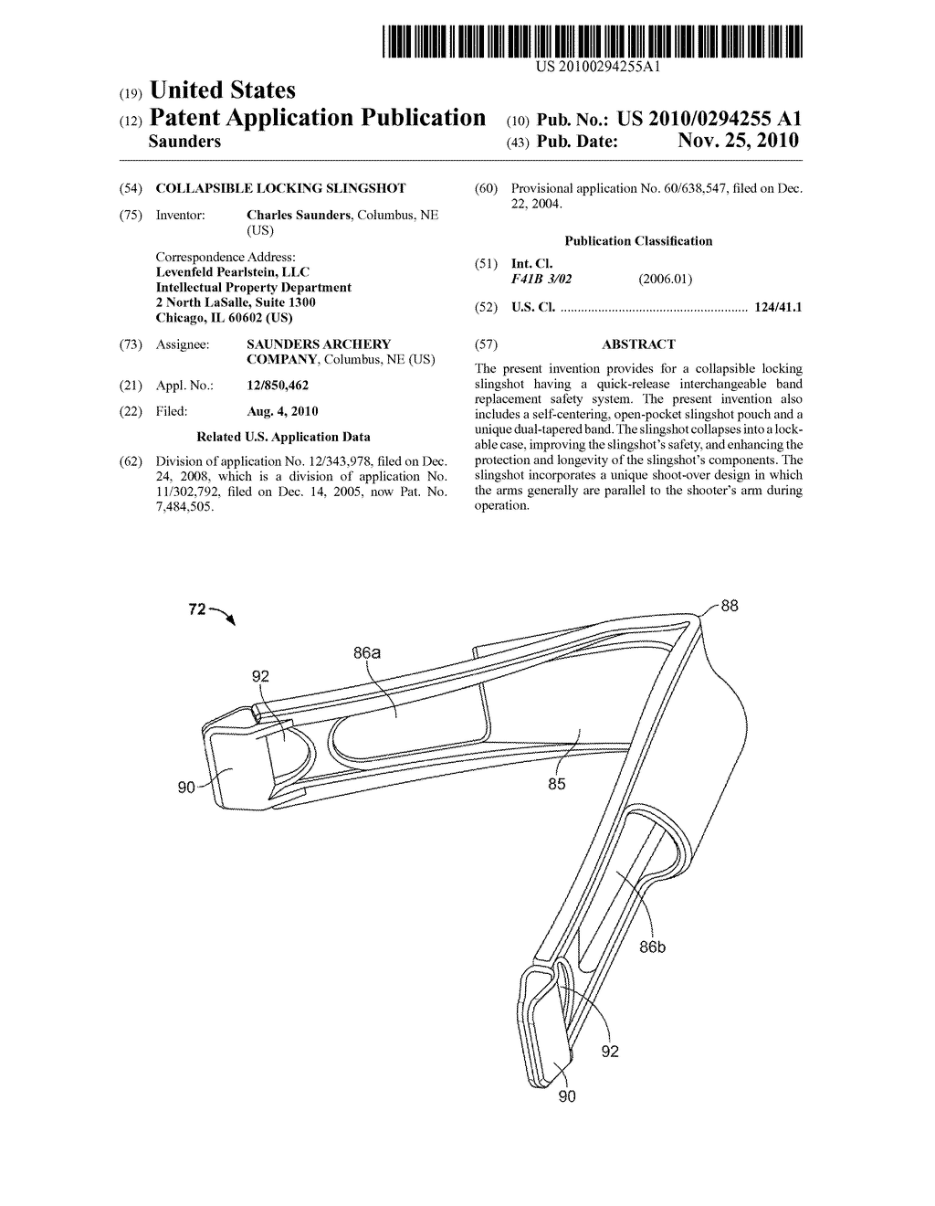 COLLAPSIBLE LOCKING SLINGSHOT - diagram, schematic, and image 01