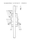 METHOD, APPARATUS AND FRAME STRUCTURE FOR CLEANING PIPE SURFACES, AND PIPE STRUCTURE TO DISTRIBUTE PARTICLES diagram and image