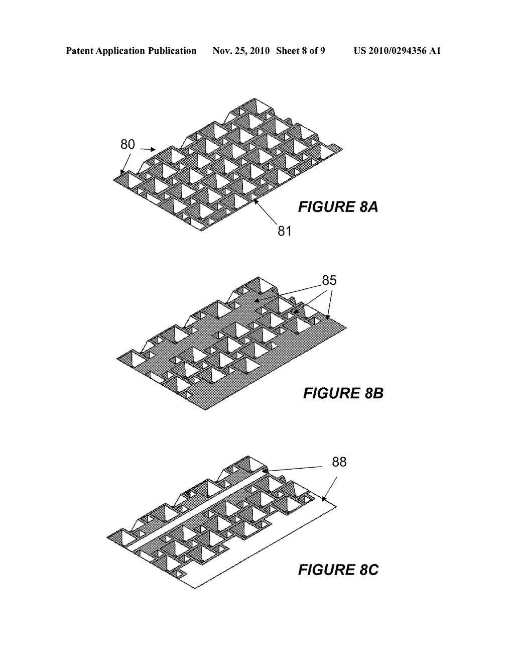 INTEGRATED 3-DIMENSIONAL AND PLANAR METALLIZATION STRUCTURE FOR THIN FILM SOLAR CELLS - diagram, schematic, and image 09