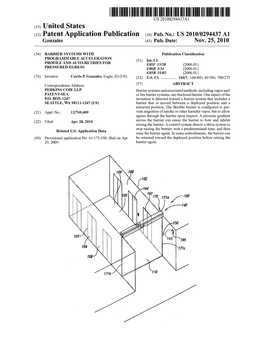 BARRIER SYSTEMS WITH PROGRAMMABLE ACCELERATION PROFILE AND AUTO-RETRIES FOR PRESSURED EGRESS - diagram, schematic, and image 01