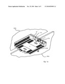 Bracket for Connection of a Junction Box to Photovoltaic Panels diagram and image