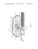 Paper stopper mechanism for paper-feeding apparatus diagram and image