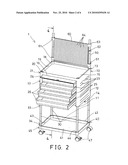 Tool organizing device diagram and image